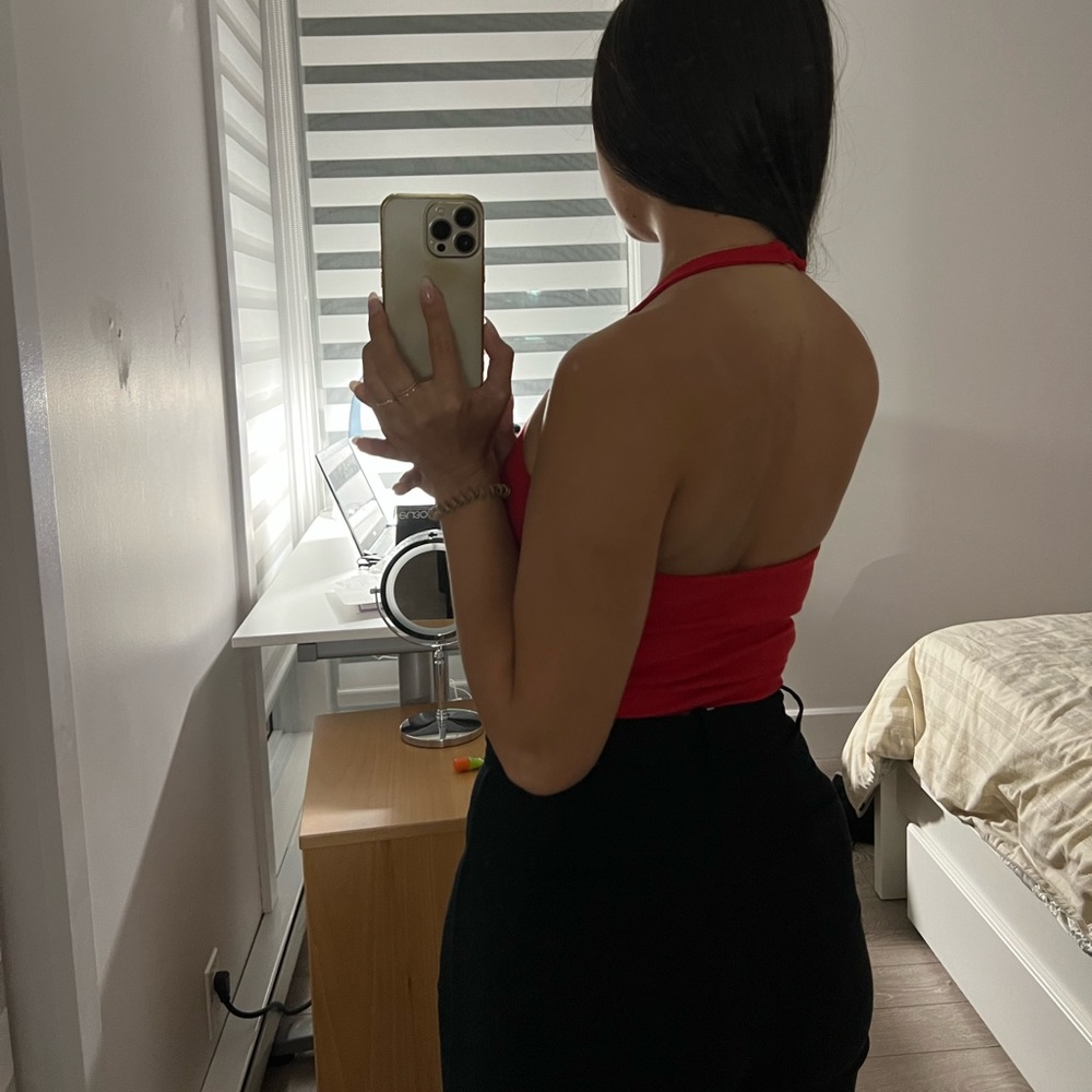 Red bodysuit